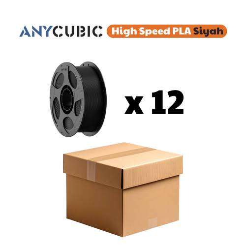 Anycubic High Speed PLA Filament Siyah 1.75mm 1kg (12 Adet)