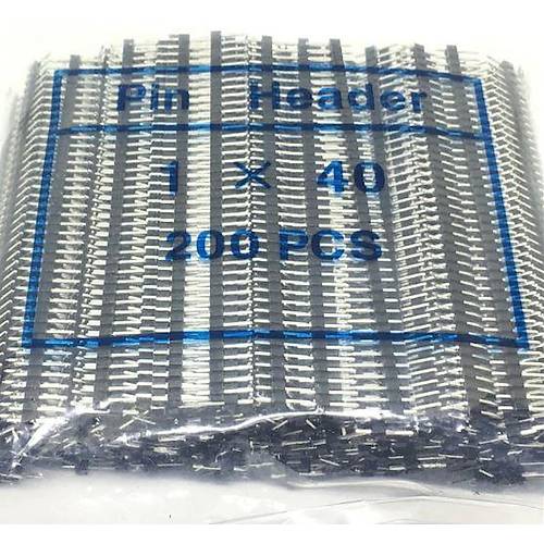 1x40 2.54mm h:12mm Erkek Header - Siyah