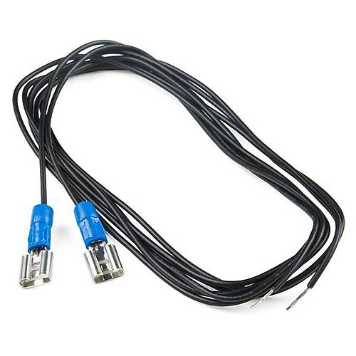 Spade Connector Wire - 3ft, Female (2 Pack)