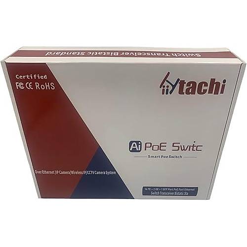 Hiitachi HT1621FNG 16+2+1 2xGE 1xGE SFP 200W PoE Switch