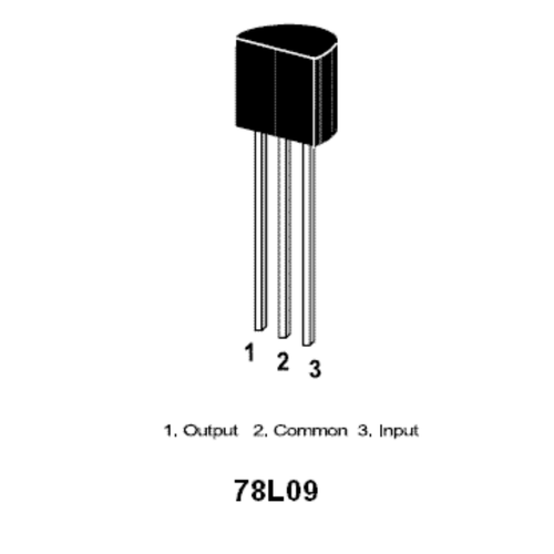 78L09 9V-100mA Pozitif Voltaj Regülatör