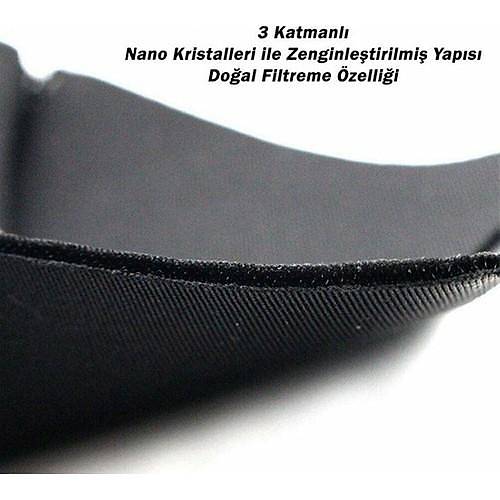 Nano Safe 3 Katl� K�rm�z� Maske (Y�kanabilir)