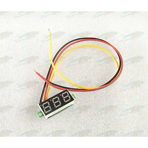 Voltmetre DC 0.28inc 3.5-30V - YE��L - 3 Telli