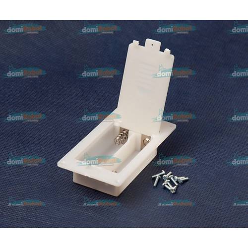 2'li Beyaz Kalem Pil Yuvas� �ase Montaj Tip Kablolu Anahtarl� (Vidalar Dahil)