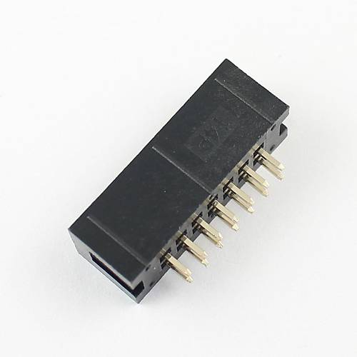 2x7 Pin Shrouded Box Header  2.54mm Male
