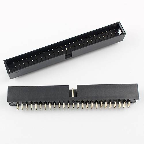 thumbnail image 2 of 10Pcs 2x25 Pin 50 Pin Straight Male Shrouded PCB Box Header IDC Connector - 2.54mm 2 of 5