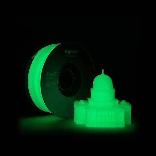 Snapmaker Glow-in-the-Dark Green PLA Filament 1.75mm 1 kg