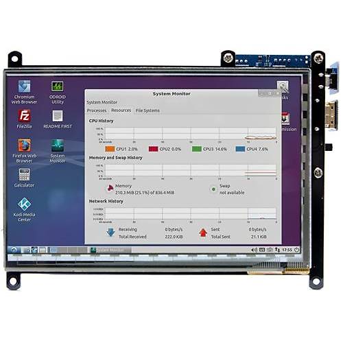 ODROID-VU7 Plus: 7inch 1024 x 600 HDMI Display With Multi-Touch