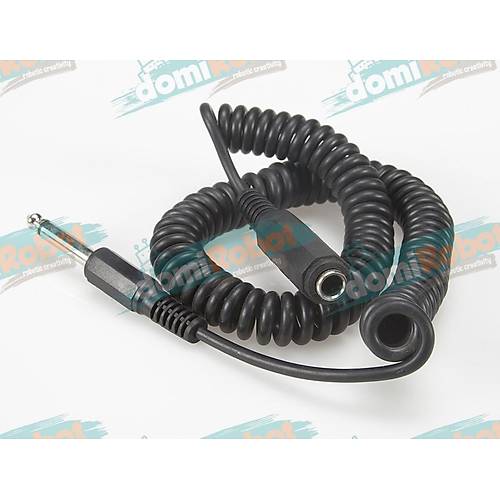 6.3mm Erkek - Dii Mono Spiralli Audio Uzatma Kablosu L:3m