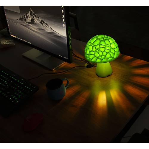 Mantar Gece Lambas� - Ye�il