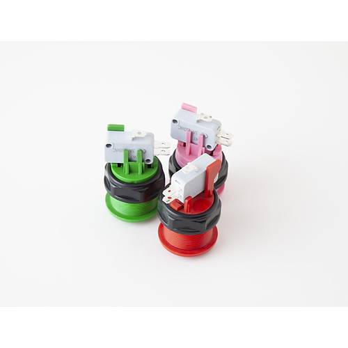 Arcade Push Buton Pembe (Switch Dahil)
