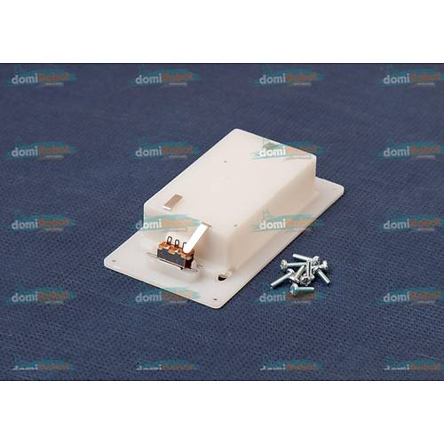 2'li Beyaz Kalem Pil Yuvas� �ase Montaj Tip Kablolu Anahtarl� (Vidalar Dahil)