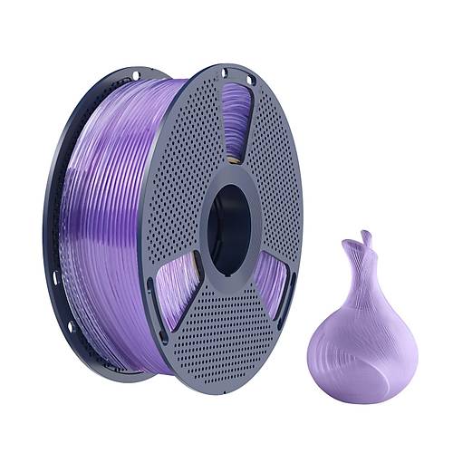 SUNLU PLA Transparan �effaf Filament Mor 1.75mm 1kg