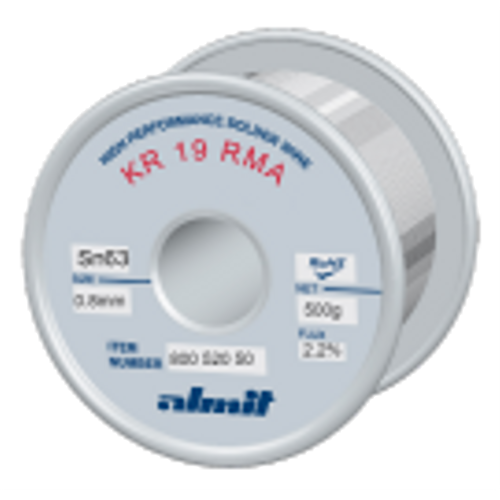0.8 mm 500 gr Almit KR-19 RMA Kur�unlu Lehim Teli