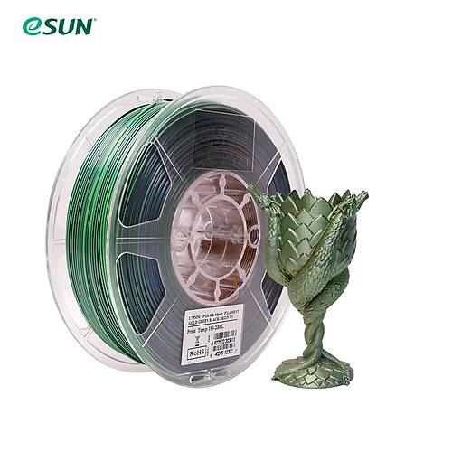 eSUN ePLA-Silk Mystic Altın Yeşil Siyah Filament 1.75 mm 1 Kg