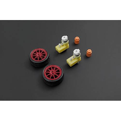 DFRobot D65 Tekerlek Seti - Krmz