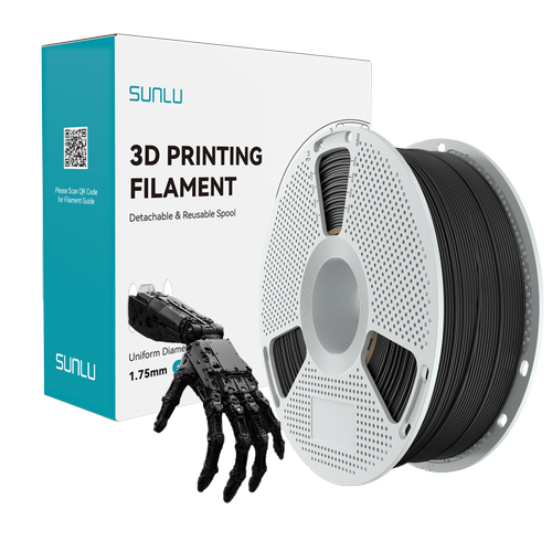 SUNLU Kolay PA Filament Siyah 1.75mm 1kg