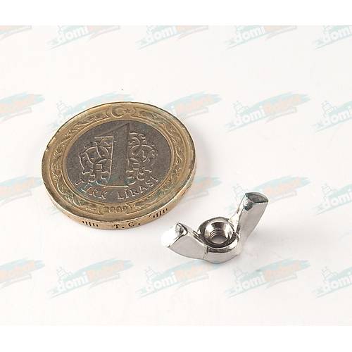 Kelebek Paslanmaz Somun  M3 / 20x10x8mm - Istc Table Ayar Somunu A