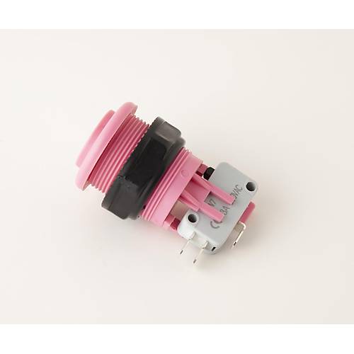 Arcade Push Buton Pembe (Switch Dahil)