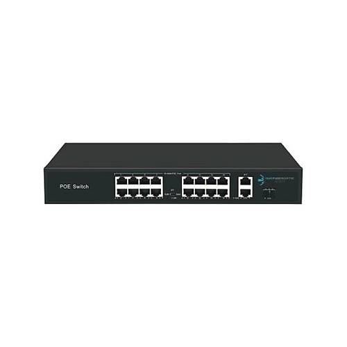 ODS 16x10/100M PoE+2GE Uplink PoE Switch ODS-16P2U-200