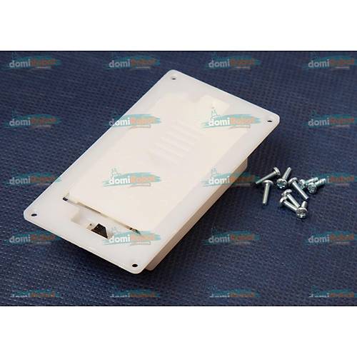 2'li Beyaz Kalem Pil Yuvas� �ase Montaj Tip Kablolu Anahtarl� (Vidalar Dahil)