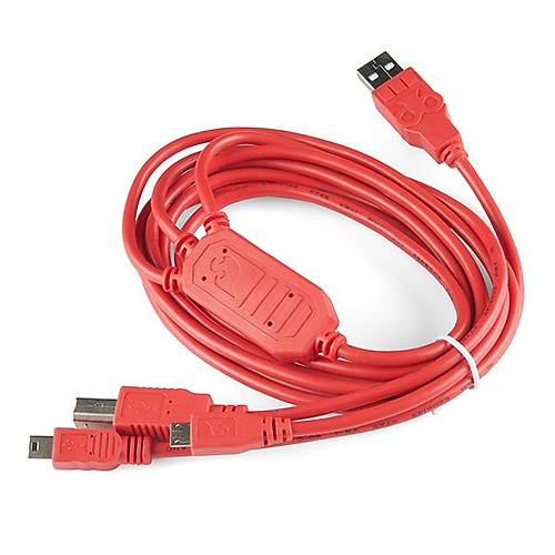 SparkFun USB Kablo A-B, MiniB, MikroB / Cerberus USB Cable L:1.8m