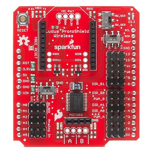SparkFun Motor Srcl Xbee Shield - Ludus Protoshield Wireless