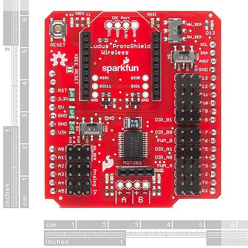 SparkFun Motor Srcl Xbee Shield - Ludus Protoshield Wireless