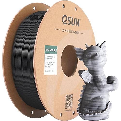 eSUN ePLA-Matte Dual Siyah Beyaz Filament 1.75 mm 1 Kg