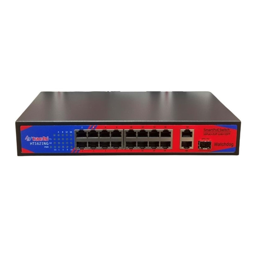 Hiitachi HT1621FNG 16+2+1 2xGE 1xGE SFP 200W PoE Switch
