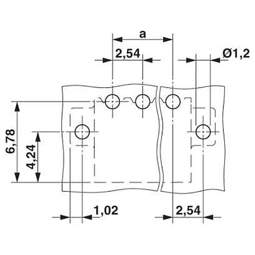 Baskl devre kart konnektr MC 2,54 P20