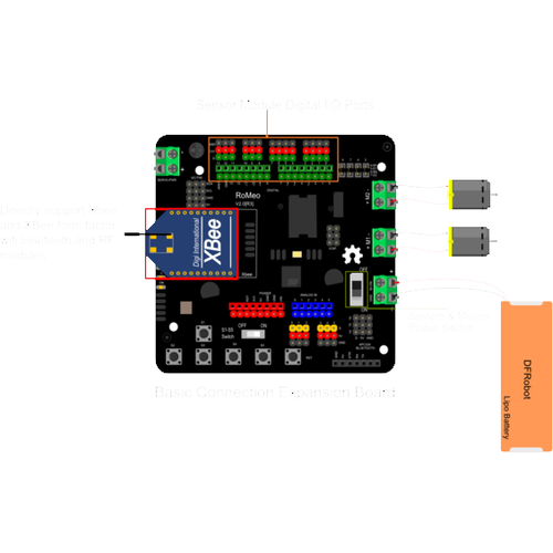 DFRobot Romeo V2 Robot Kontrol Kart - Leonardo Uyumlu (Motor Srcl)