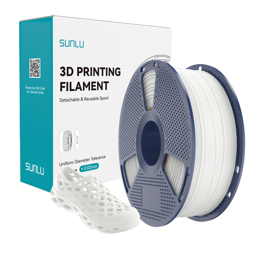 SUNLU 90A TPU Filament Beyaz 1.75mm 1kg