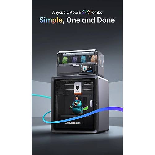Anycubic Kobra S1 Combo 3D Printer Yeni Versiyon