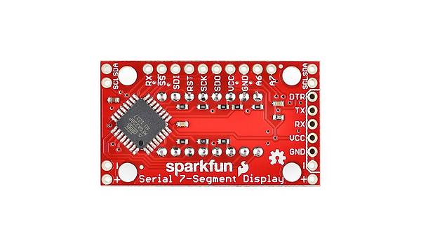 SparkFun 7-Segment Seri Display - Kýrmýzý