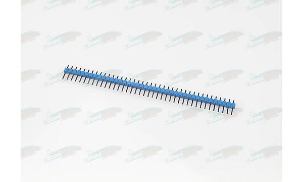1x40 2.54mm h:12mm Erkek Pin Header - Mavi