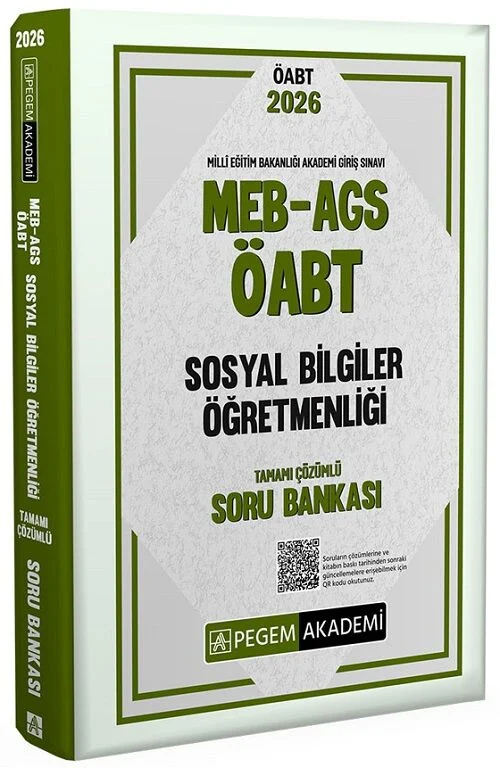 Pegem 2026 ÖABT Sosyal Bilgiler Öğretmenliği Soru Bankası Çözümlü Pegem Akademi Yayınları
