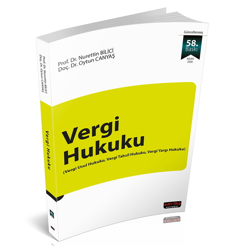 Savaş 2026 Vergi Hukuku 58. Baskı - Nurettin Bilici Savaş Yayınları