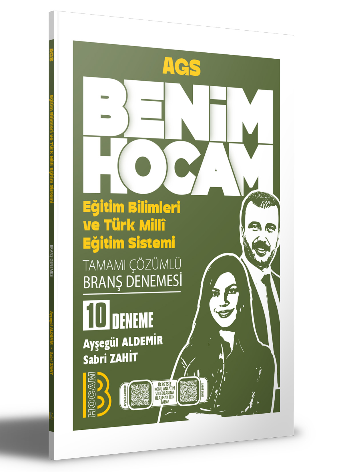 AGS Eğitim Bilimleri ve Türk Milli Eğitim Sistemi Tamamı Çözümlü 10 Branş Deneme Benim Hocam Yayınları