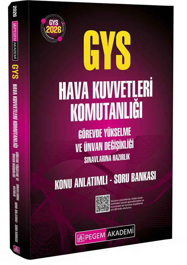 Pegem 2026 GYS Hava Kuvvetleri Komutanlığı Konu Anlatımlı Soru Bankası Görevde Yükselme Pegem Akademi Yayınları