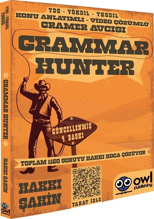Publishing YDS YÖKDİL YKSDİL Grammar Hunter - Hakkı Şahin Owl Publishing (Hakkı Şahin)