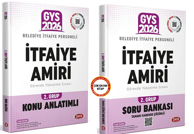 Data Yayınları Data 2026 Gys Belediye Itfaiye Amiri 2. Grup Konu Soru 2 Li Set Görevde Yükselme