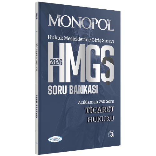 Monopol Yayınları 2026 HMGS Ticaret Hukuku Soru Bankası (Abdulkerim Yıldırım)