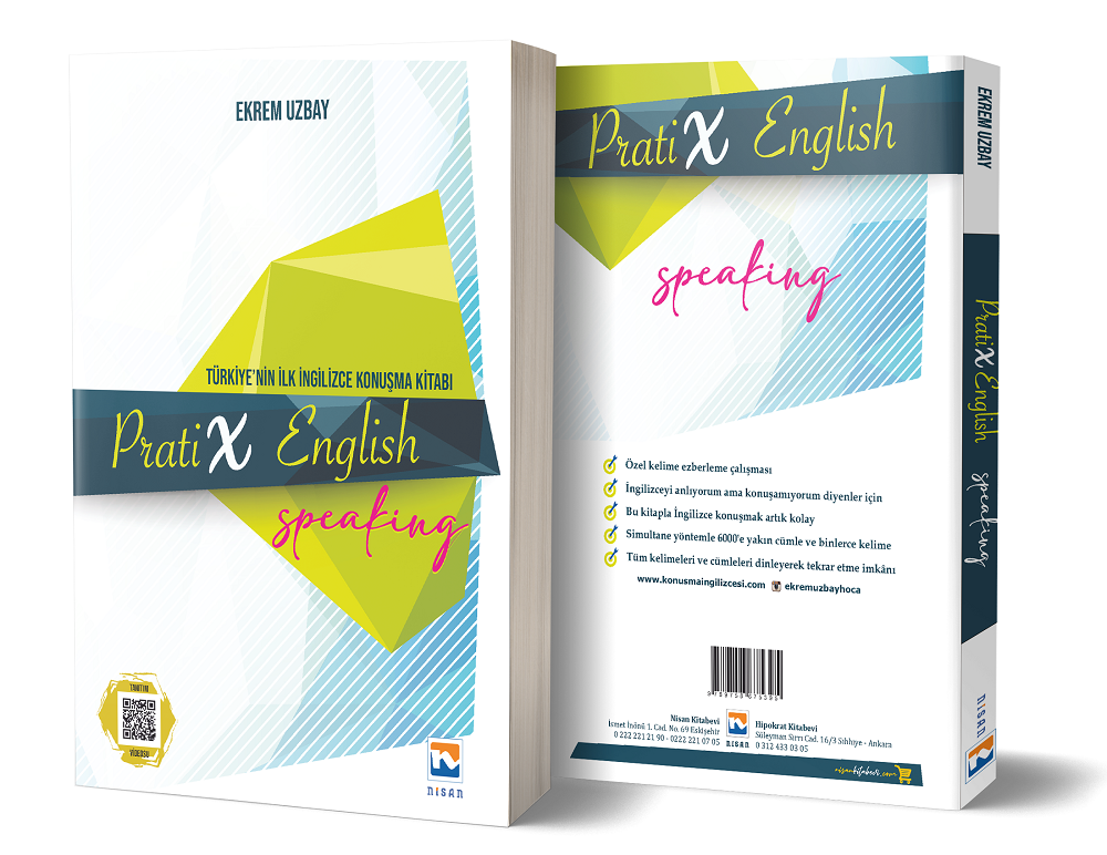 Nisan 2025 PratiX English - Speaking Türkiye'nin İlk İngilizce Konuşma Kitabı  - Ekrem Uzbay Nisan Kitabevi