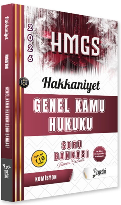 Yetki Yayınları 2026 HMGS Hakkaniyet Genel Kamu Hukuku Soru Bankası