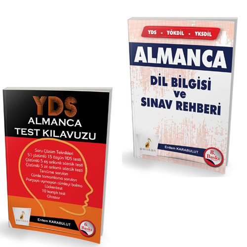 2025-2026 Kazandıran Set Kampanyalı Almanca Dilbilgisi ve Sınav Rehberi - YDS Almanca Test Kılavuzu Pelikan Yayınevi