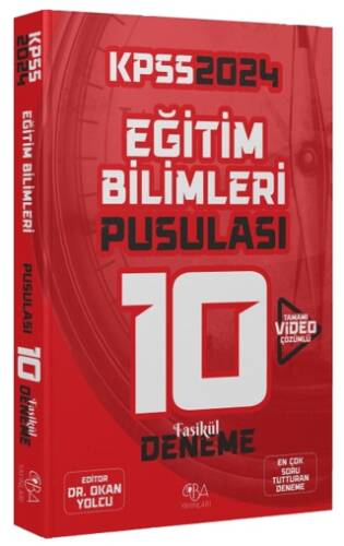 Süper Fiyat - Cba Yayınları 2024 KPSS Eğitim Bilimleri 10 Deneme Video Çözümlü CBA Yayınları