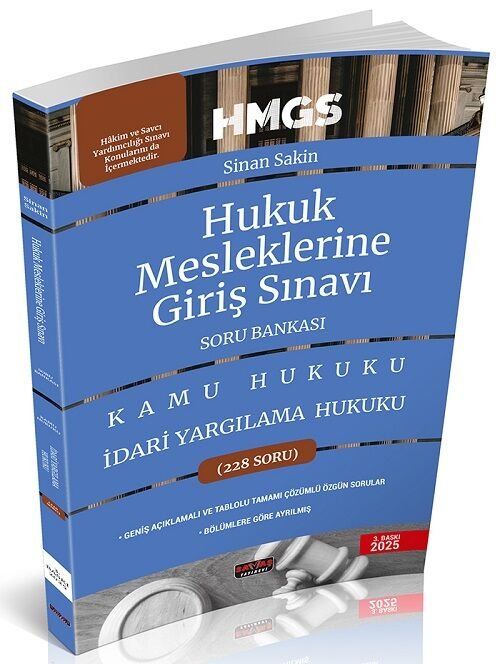 Savaş HMGS İdari Yargılama Hukuku Soru Bankası Savaş Yayınları Şubat 2025