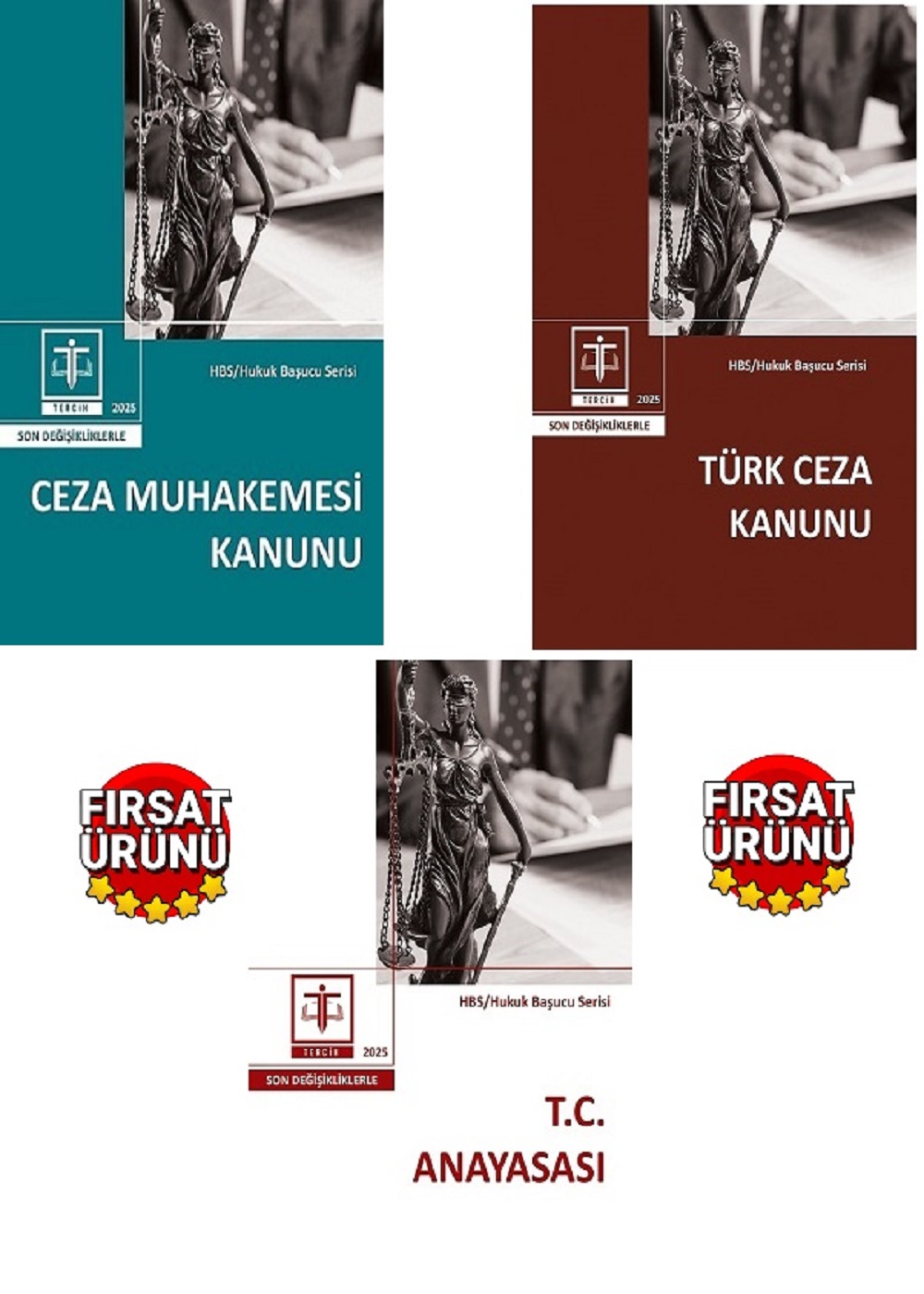 Tercih Yayıncılık Türk Ceza-Ceza Muhakemesi-T.C Anayasası  2025 (Cep Boy)(3lü Kanun Seti) 1. Baskı,  Eylül 2025