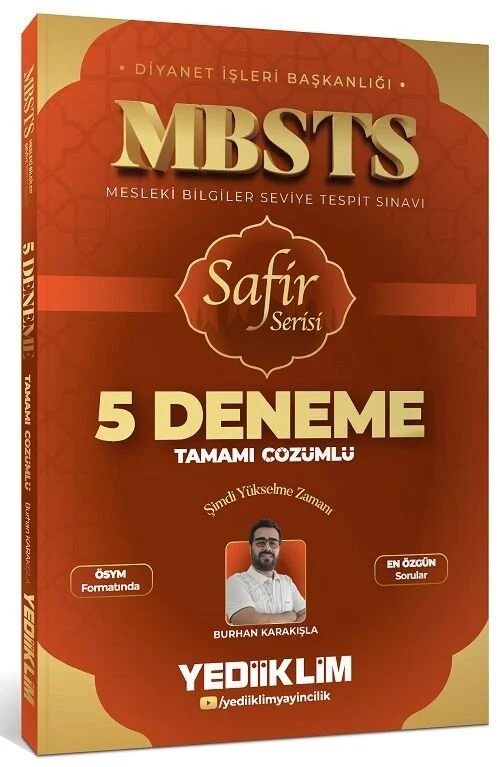 Yediiklim 2026 MBSTS SAFİR 5 Deneme Çözümlü - Burhan Karakışla Yediiklim Yayınları